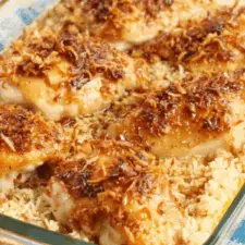 Easy Forgotten Chicken Recipe with Creamy Baked Rice